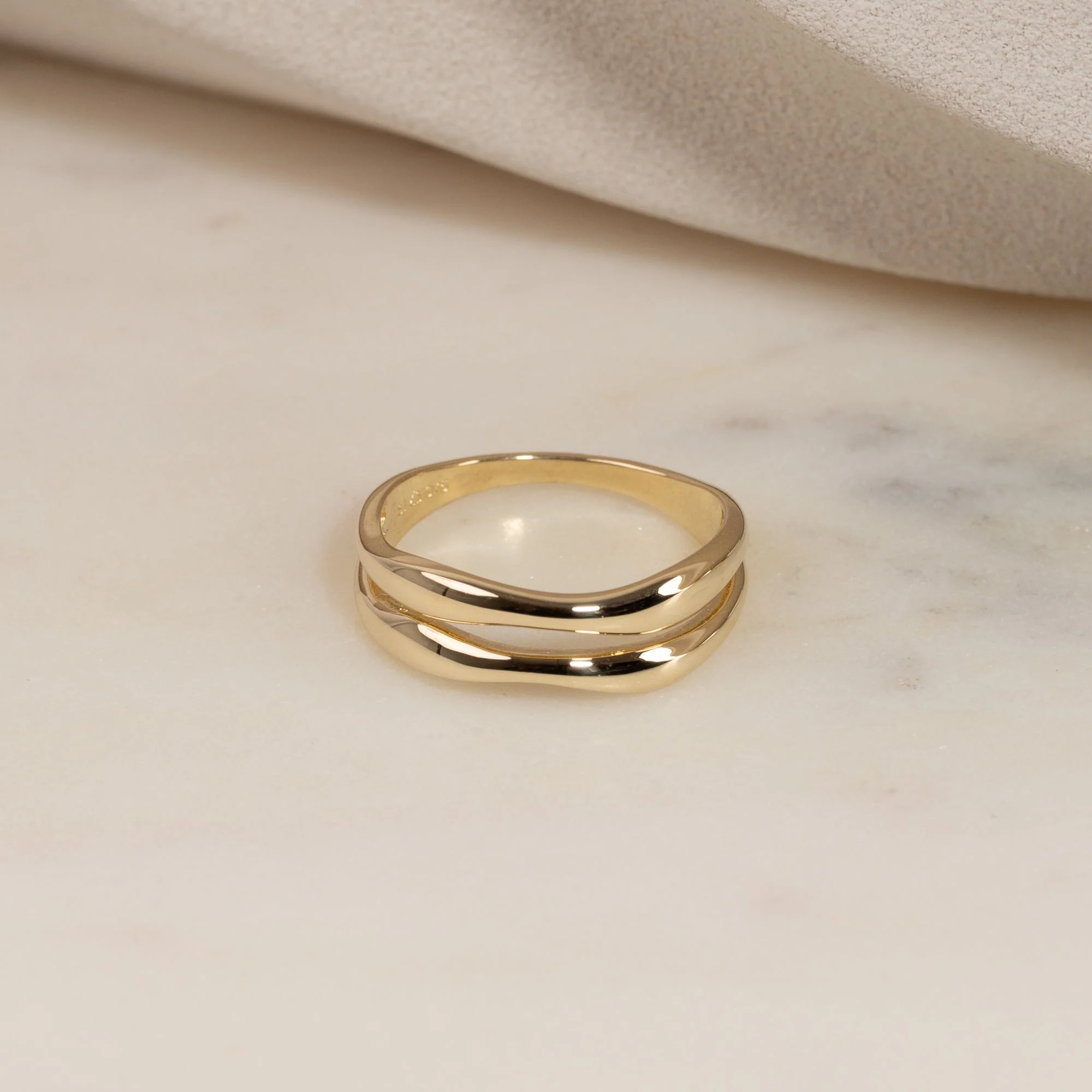 AGNES SOLID GOLD RING - Image 5
