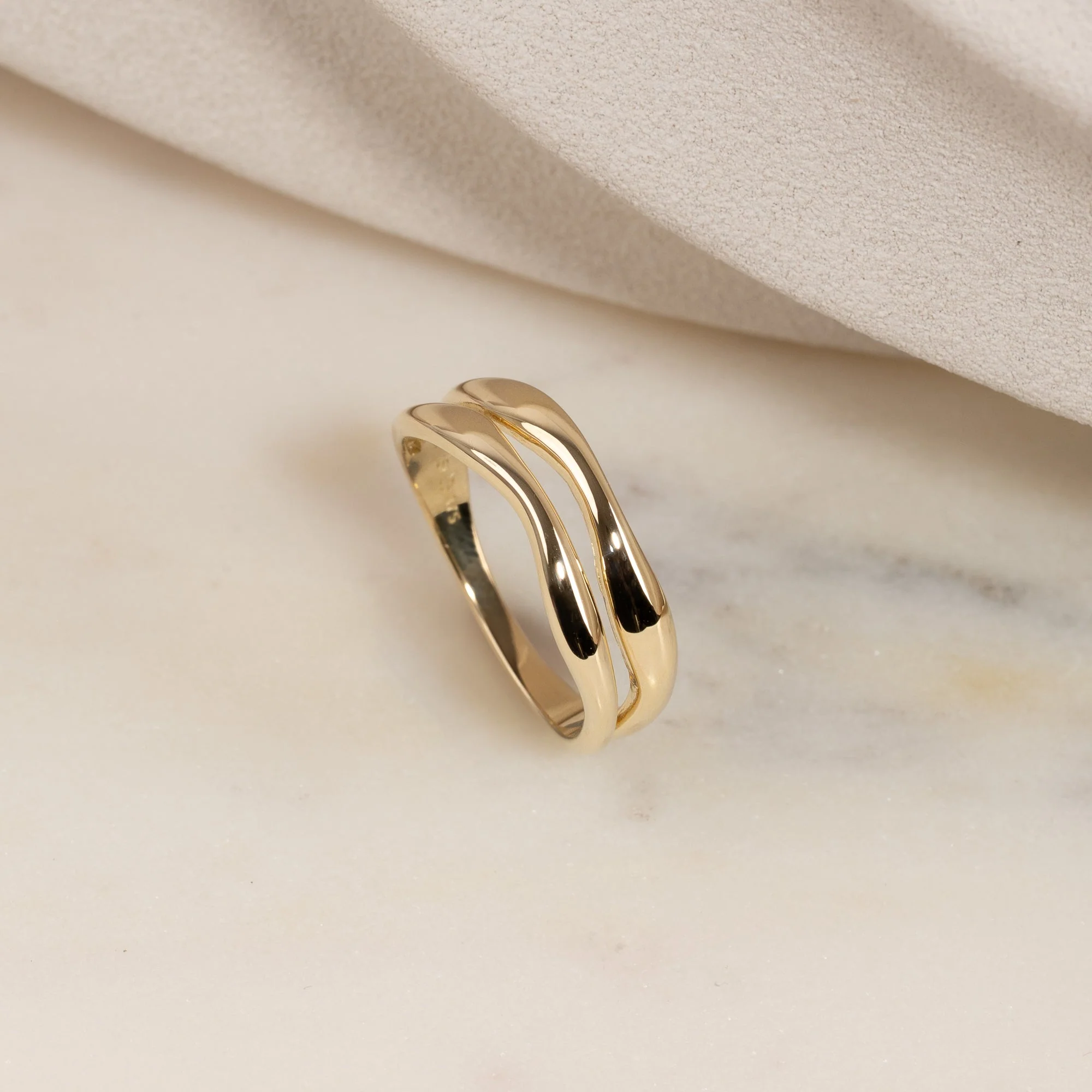 AGNES SOLID GOLD RING - Image 7