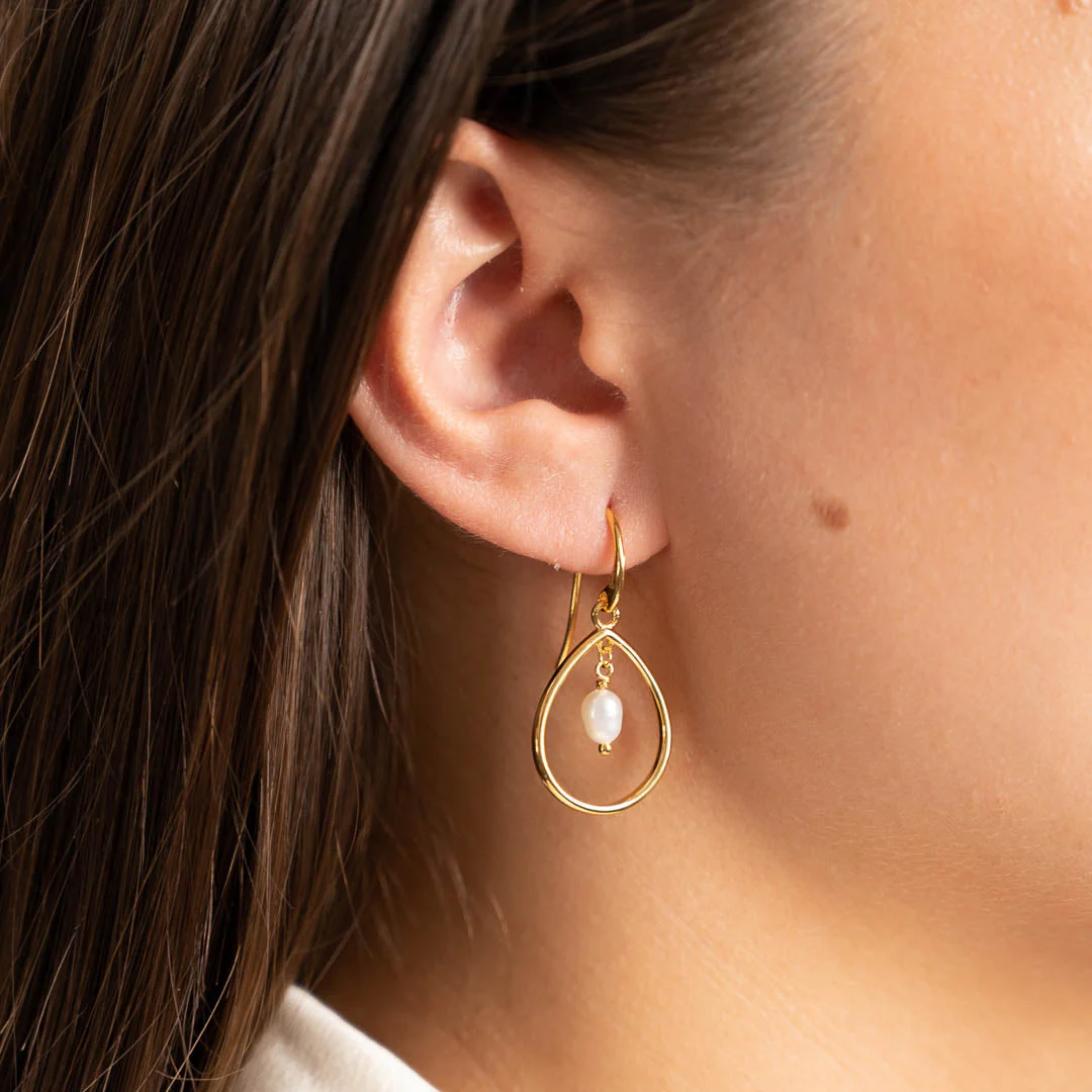 ALEXANDRA PEARL GOLDEN EARRING - Image 2
