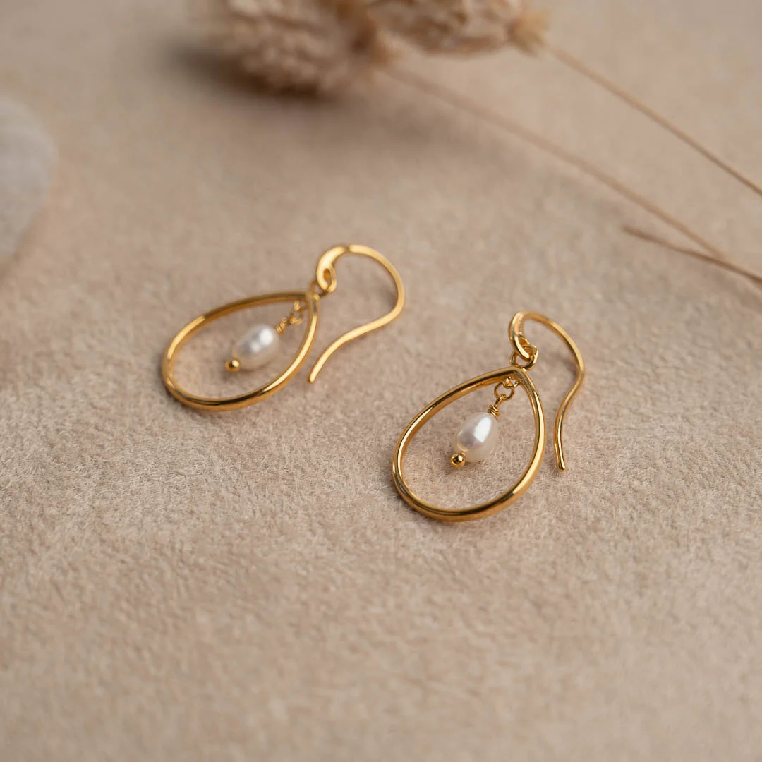 ALEXANDRA PEARL GOLDEN EARRING - Image 3