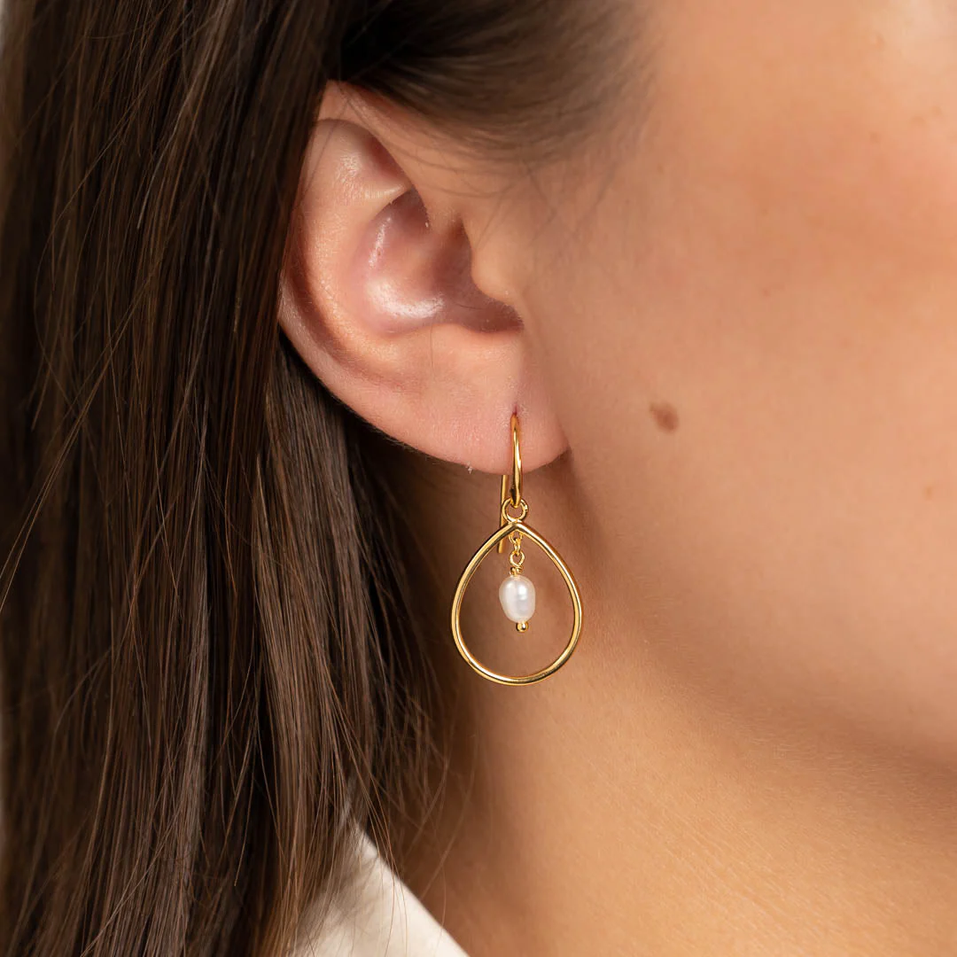 ALEXANDRA PEARL GOLDEN EARRING - Image 4