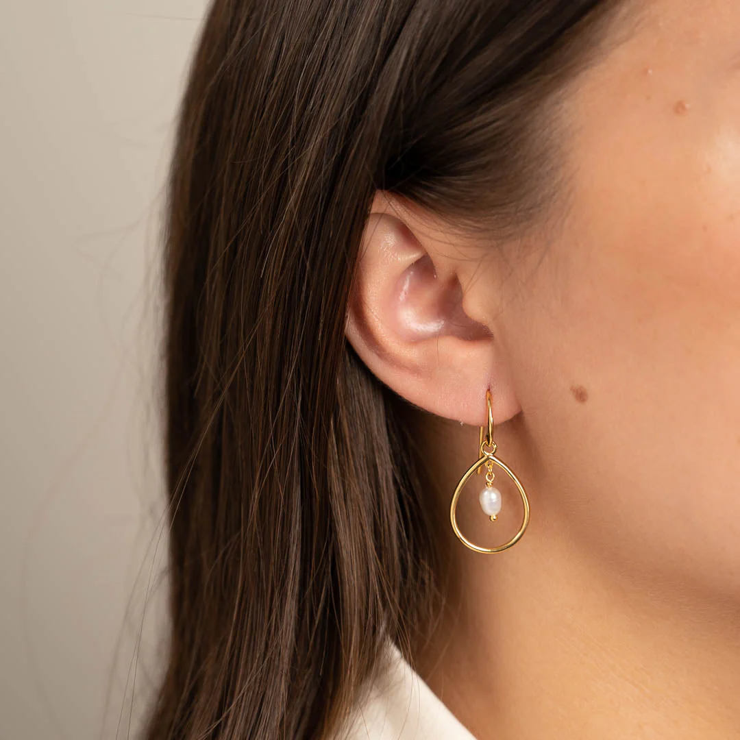 ALEXANDRA PEARL GOLDEN EARRING - Image 6