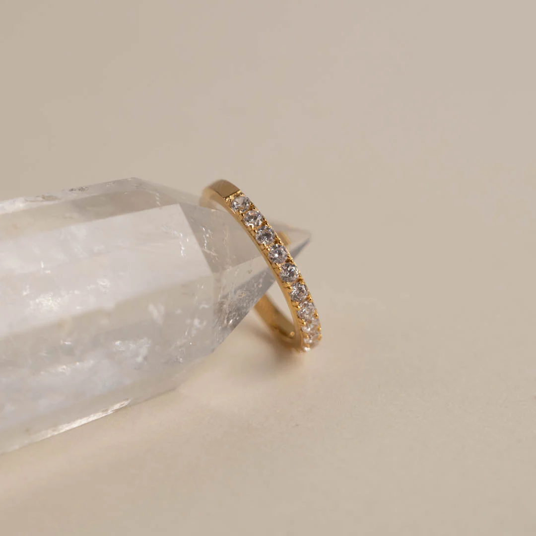 ALICE CRYSTAL GOLDEN RING - Image 3