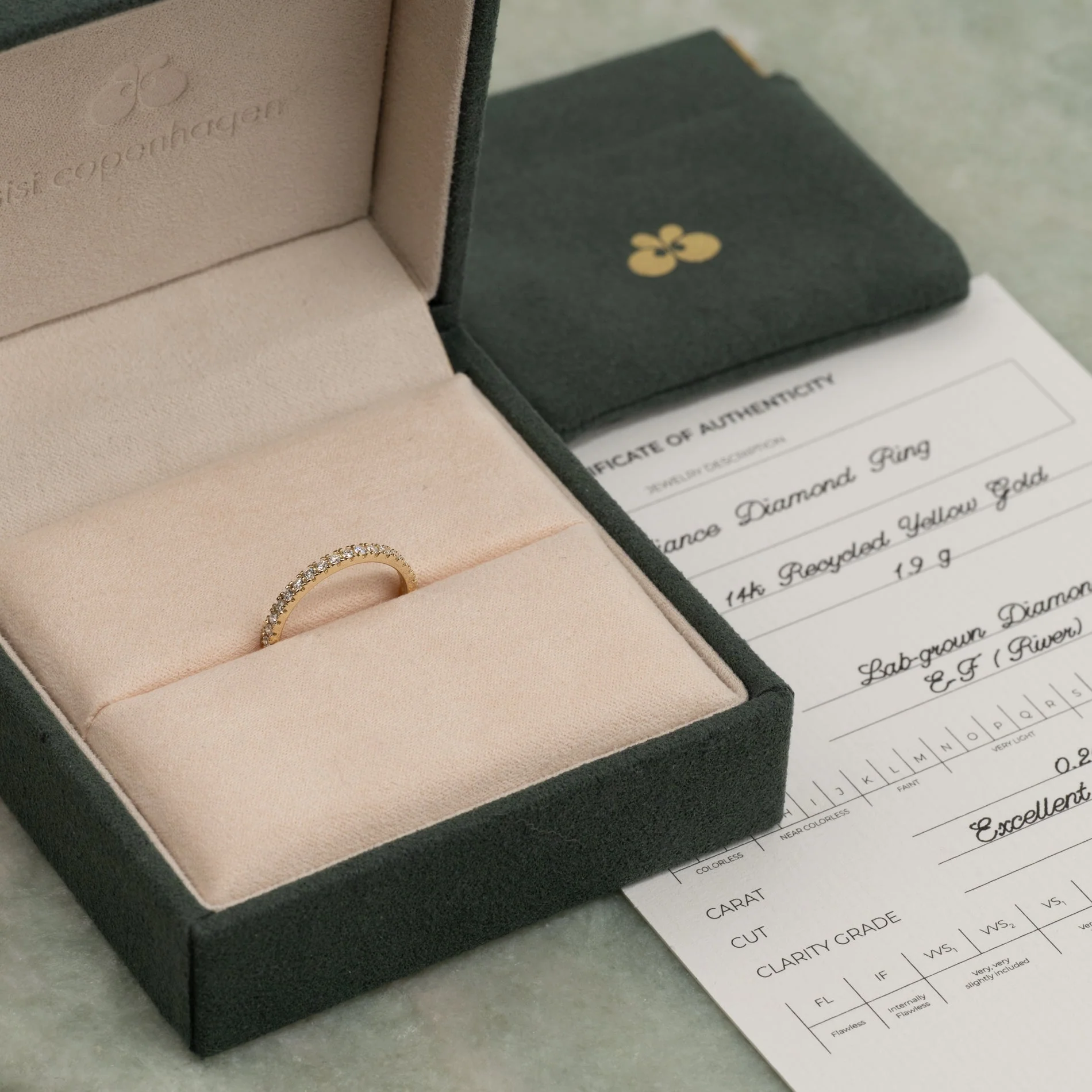 ALLIANCE LAB-DIAMOND RING - 0.25ct - YG - Image 6