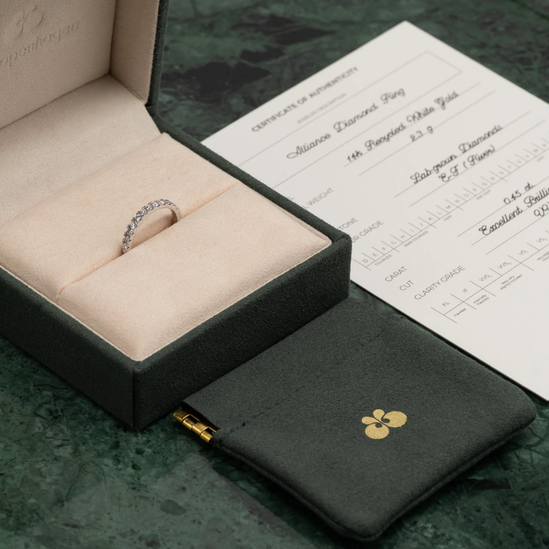 ALLIANCE LAB-DIAMOND RING - 0.45ct - WG - Image 7