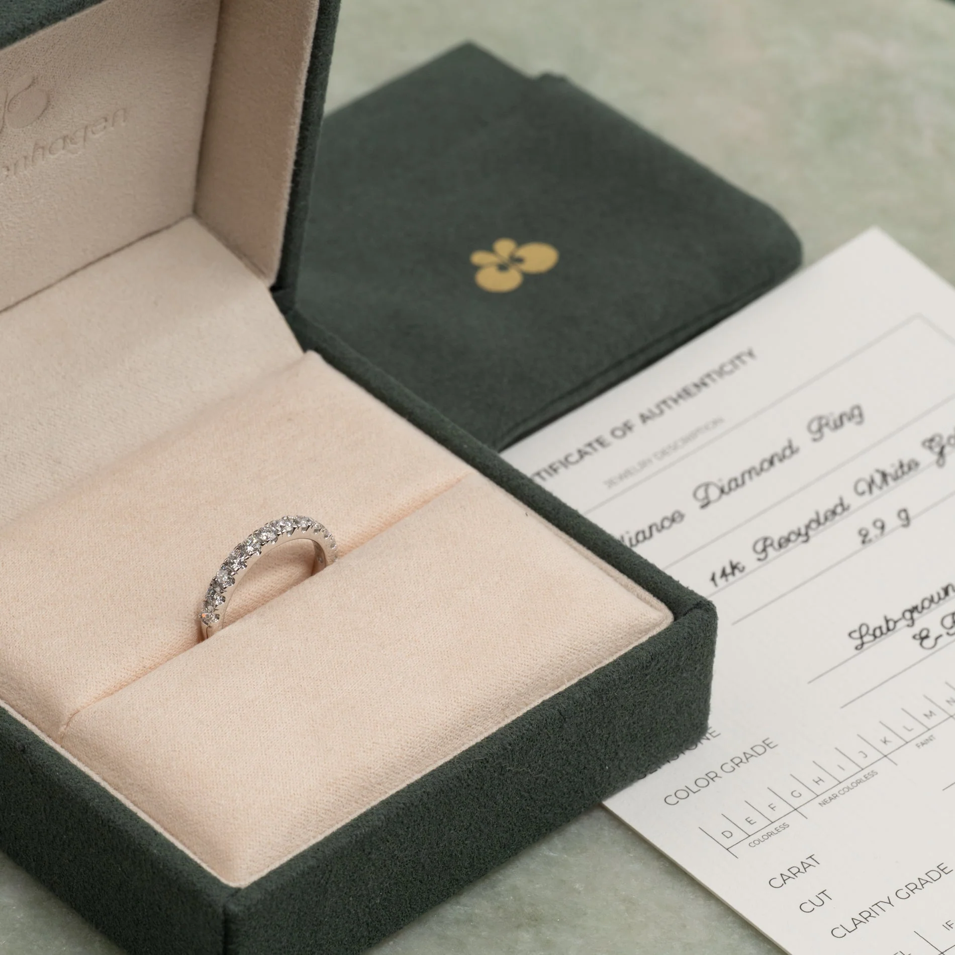 ALLIANCE LAB-DIAMOND RING - 0.7ct - WG - Image 6