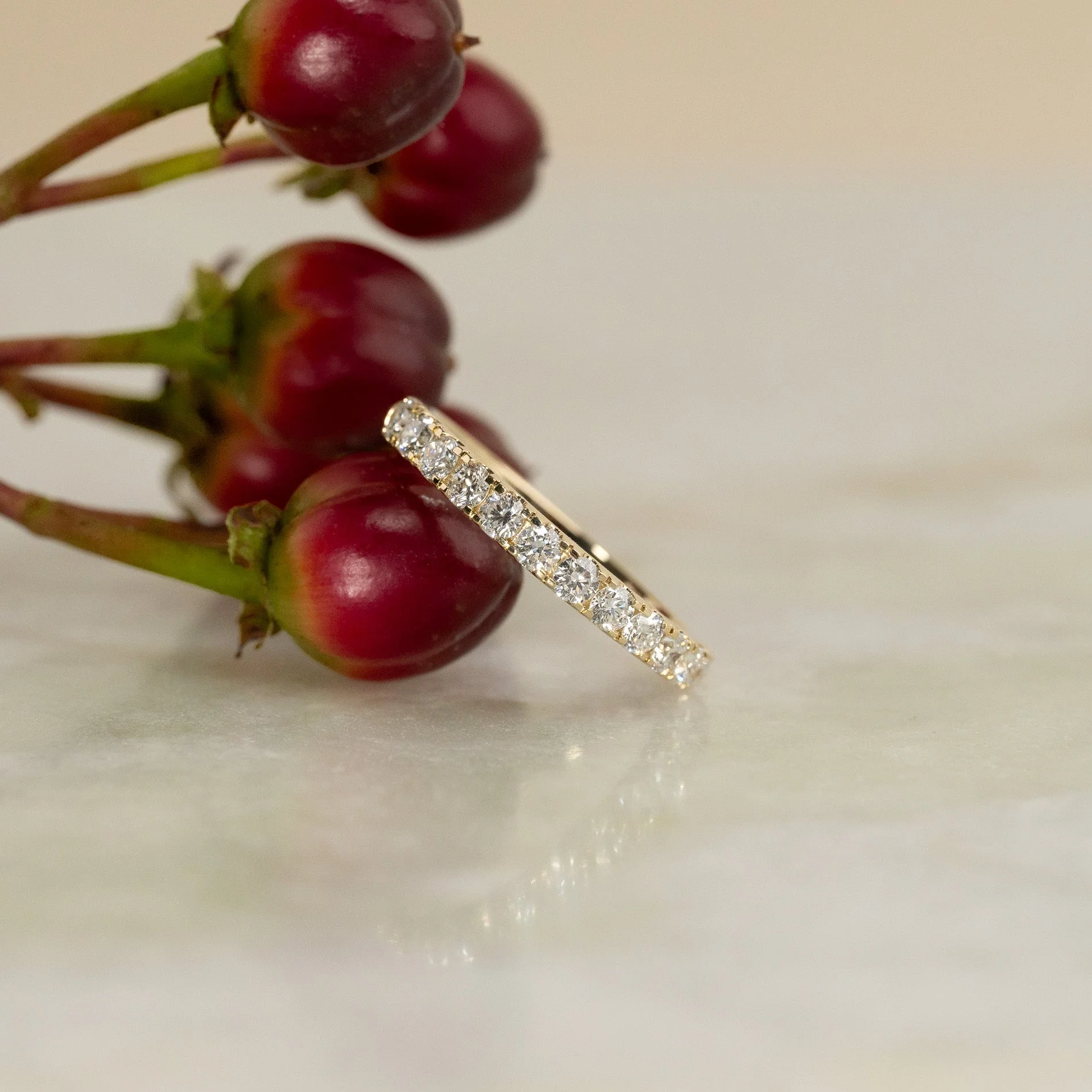 ALLIANCE LAB-DIAMOND RING - 0.7ct - YG - Image 8