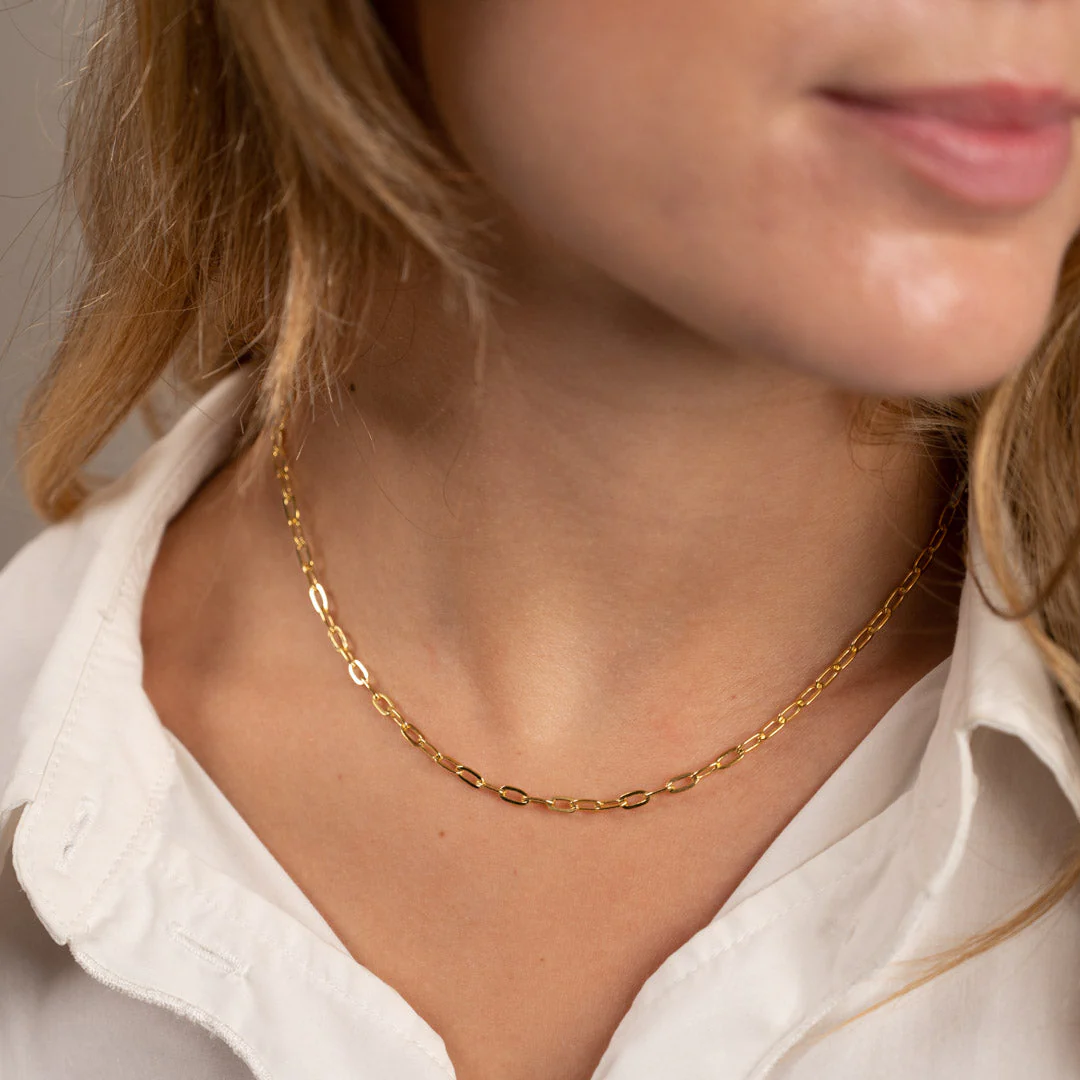 ALMA MEDIUM LINK GOLDEN CHAIN - Image 3