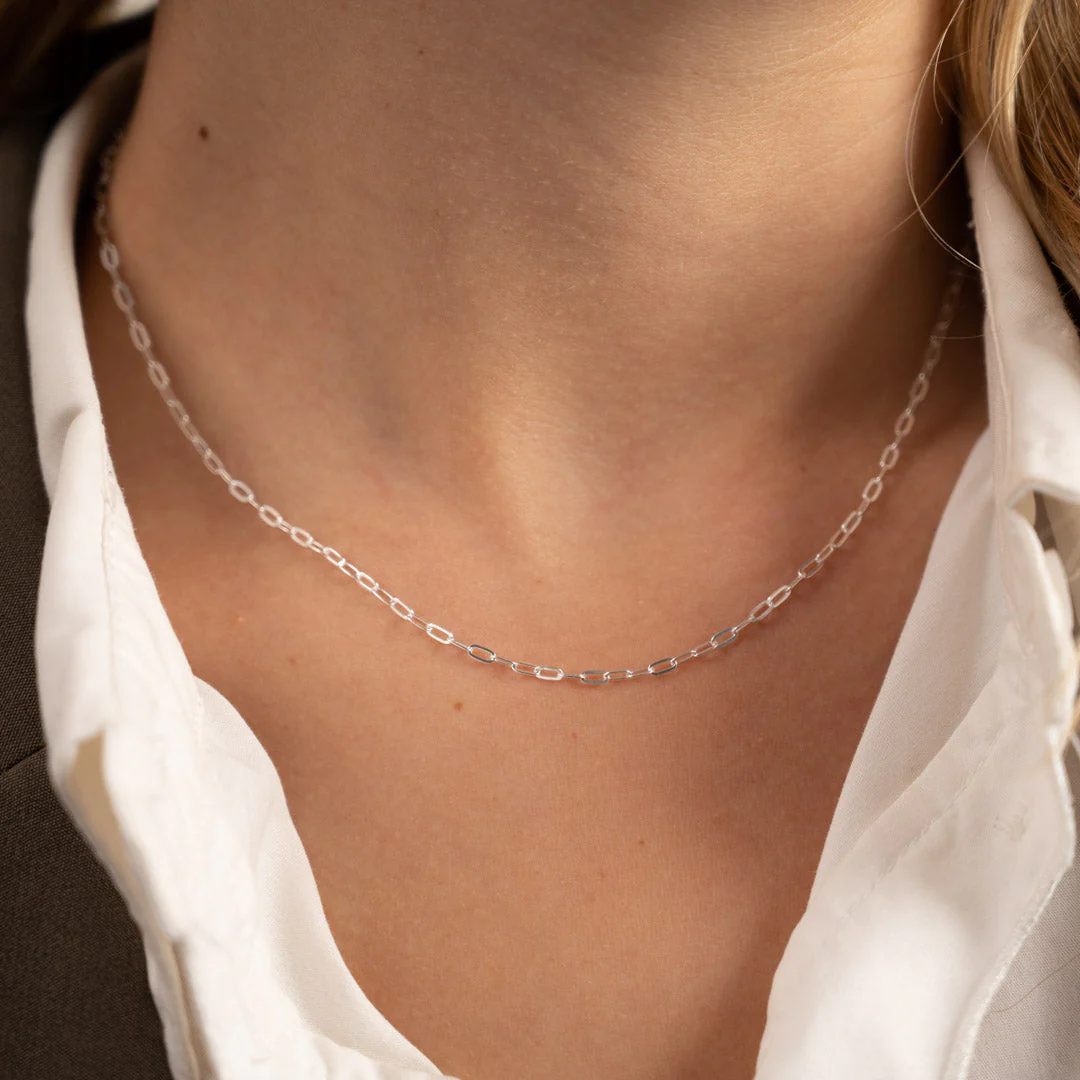 ALMA SMALL LINK SILVER CHAIN - Image 3