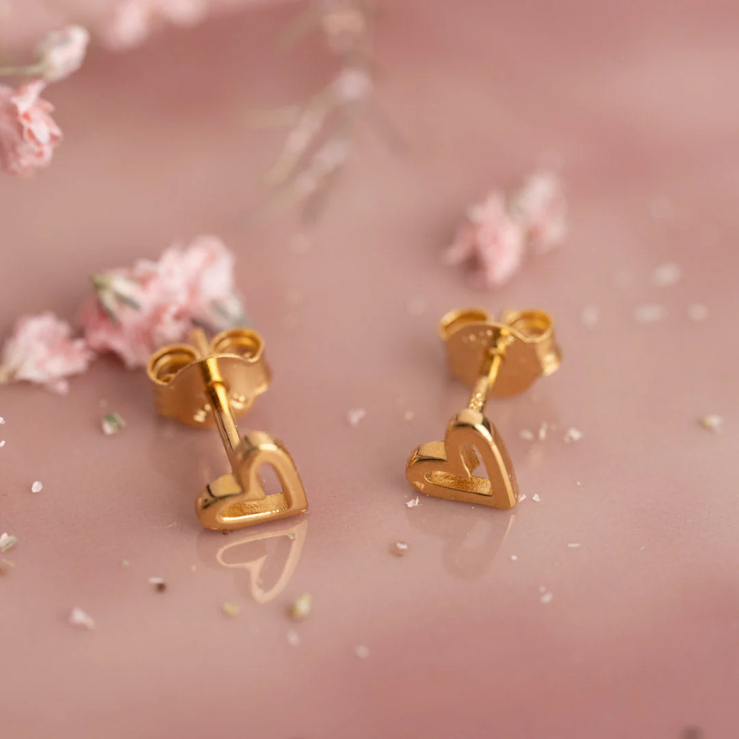 AMARA GOLDEN STUD EARRING - Image 3