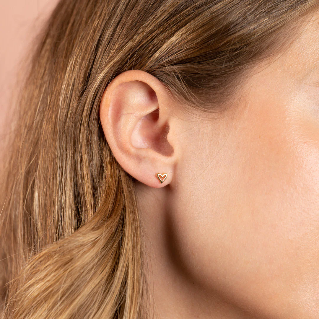 AMARA GOLDEN STUD EARRING - Image 4