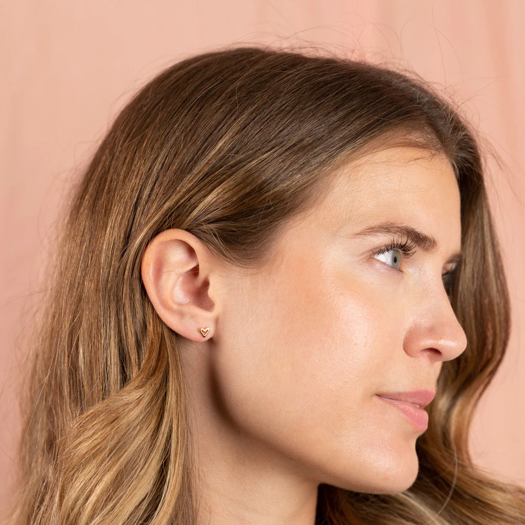 AMARA GOLDEN STUD EARRING - Image 5