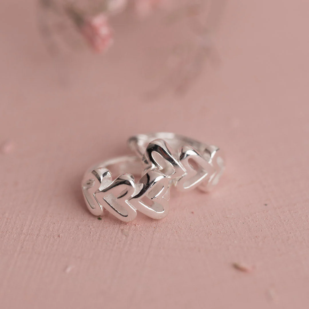AMARA SILVER HUGGIE EARRING - Image 7
