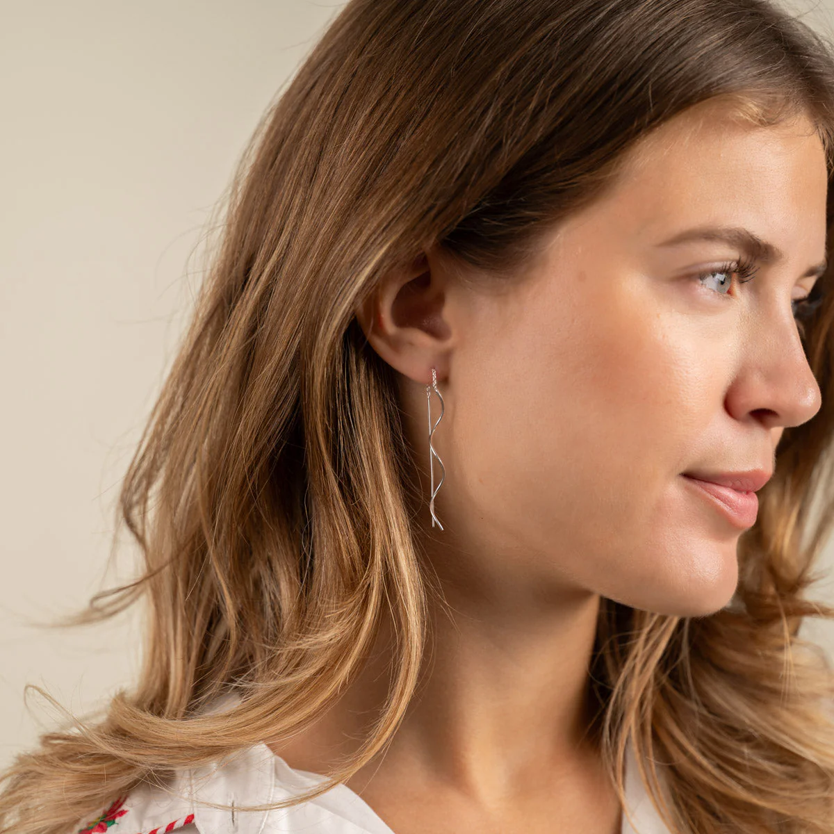 ASTRID SILVER EARRING - Image 3