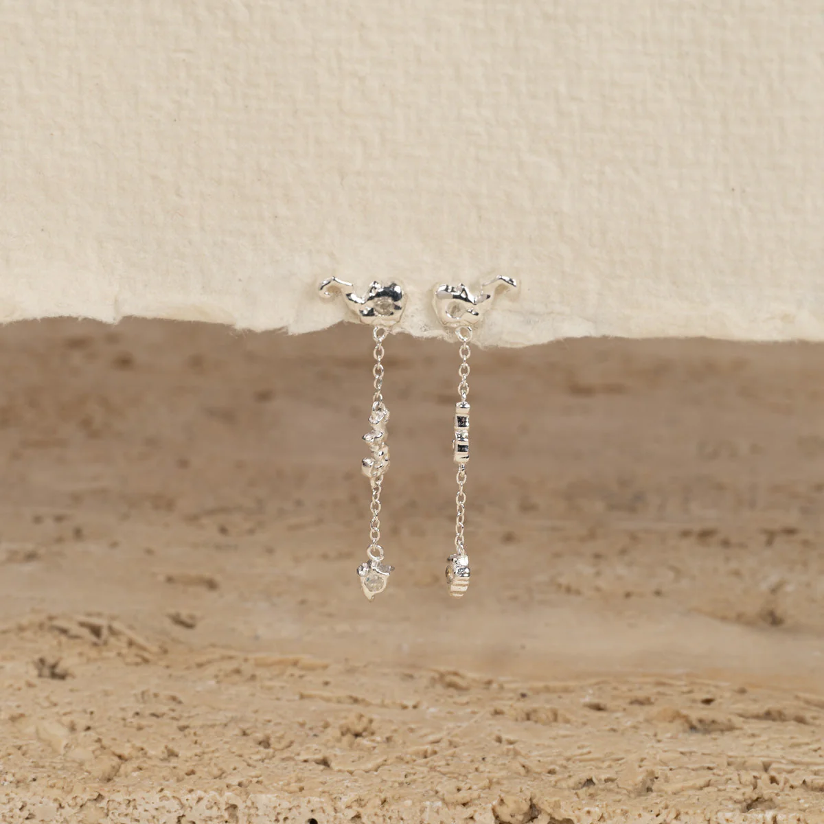 AURELIA MOONSTONE SILVER EARRING - Image 6