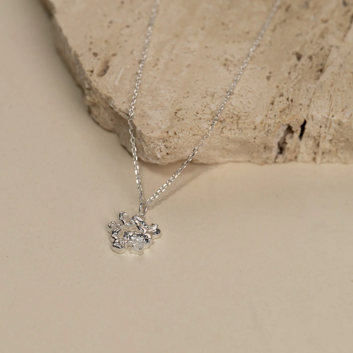 AURELIA MOONSTONE SILVER PENDANT - Image 6