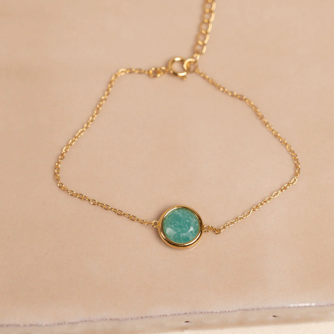 AVA AMAZONITE GOLDEN BRACELET - Image 2