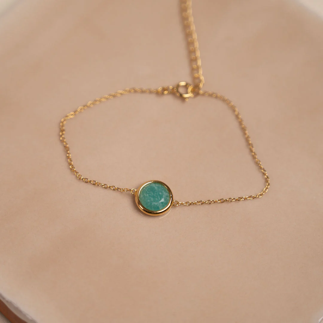 AVA AMAZONITE GOLDEN BRACELET - Image 3