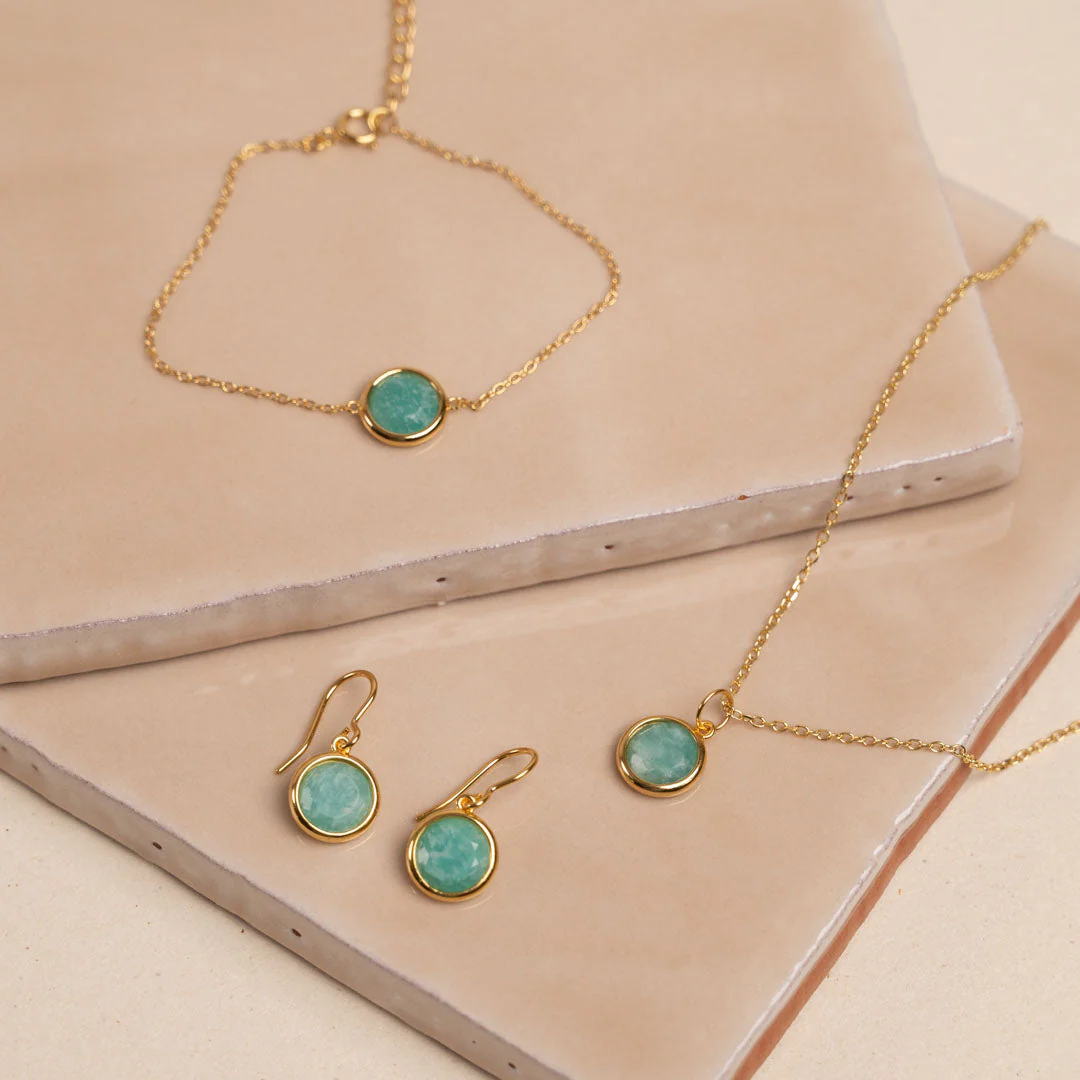 AVA AMAZONITE GOLDEN BRACELET - Image 5