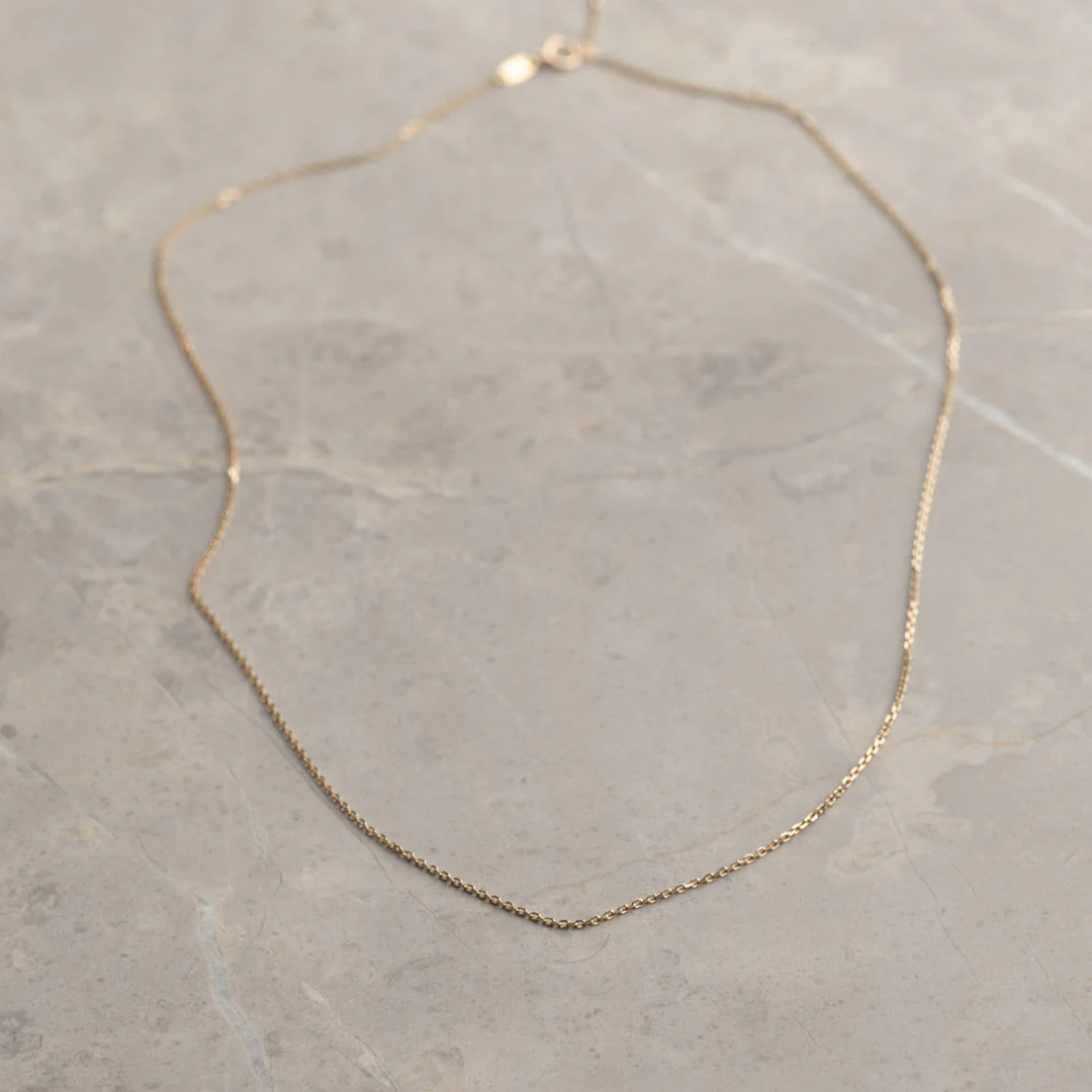 BASIC LINK SOLID GOLD CHAIN - Image 2