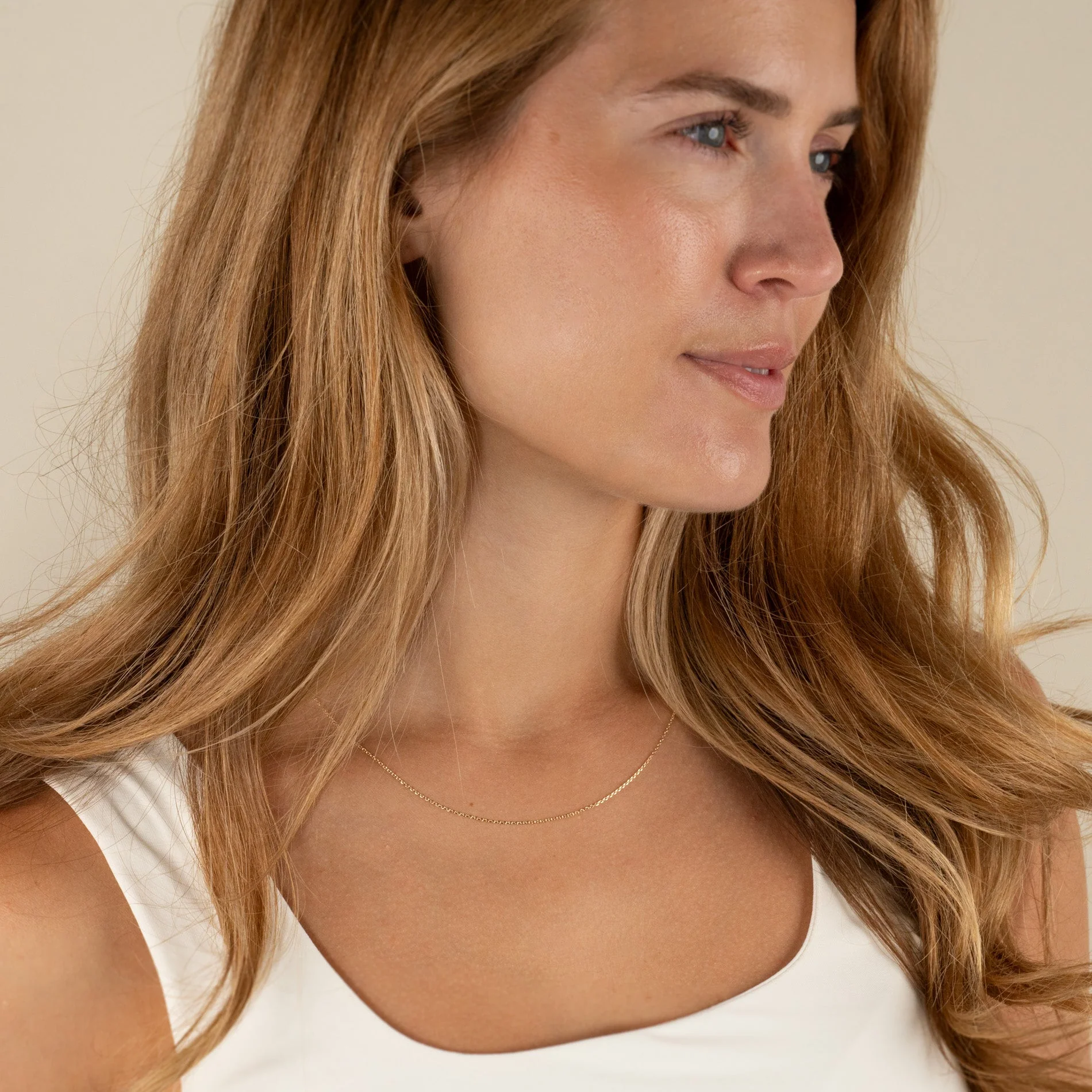 BASIC LINK SOLID GOLD CHAIN - Image 6