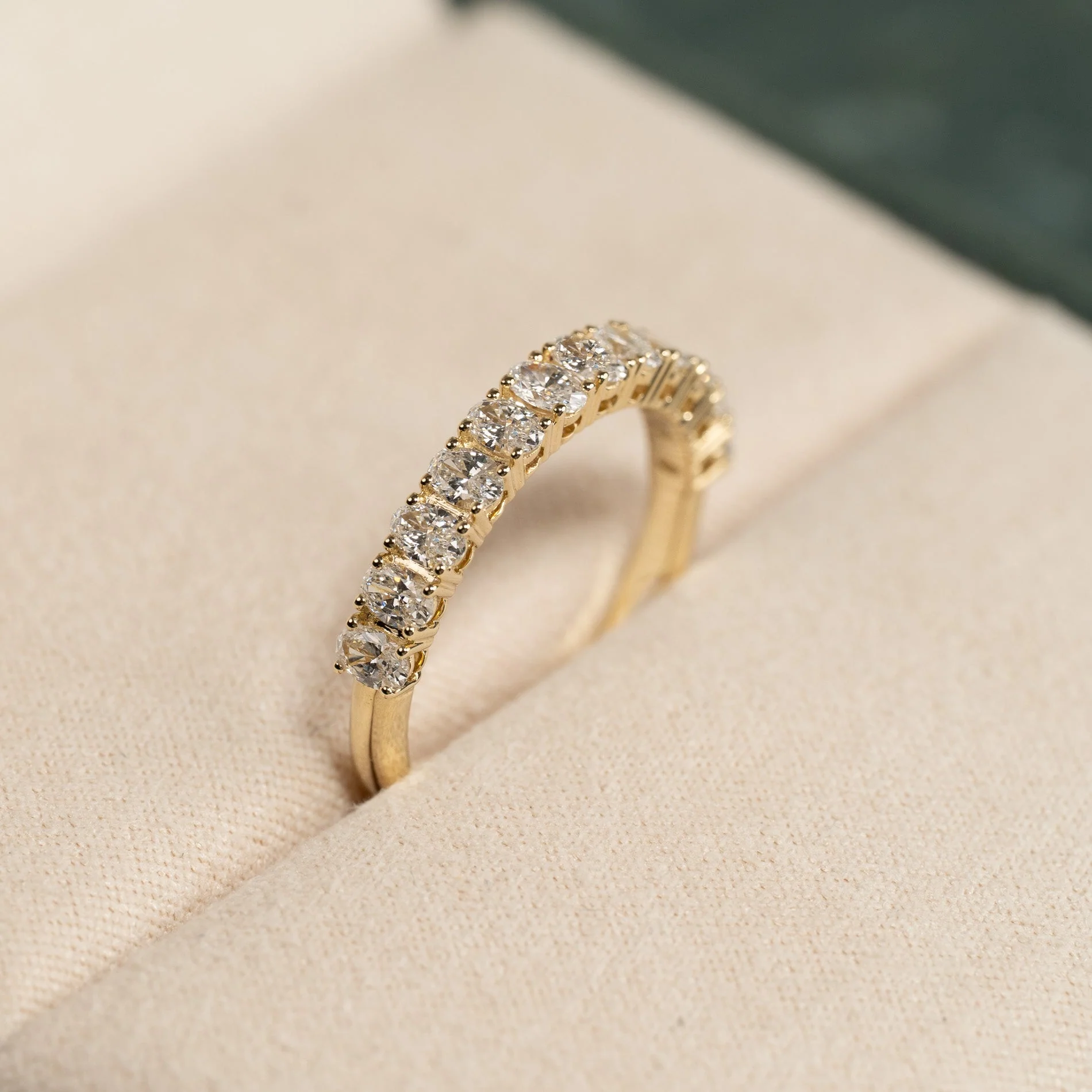 BASKET-SET OVAL-CUT ALLIANCE LAB-DIAMOND RING - 1.0ct - YG - Image 3