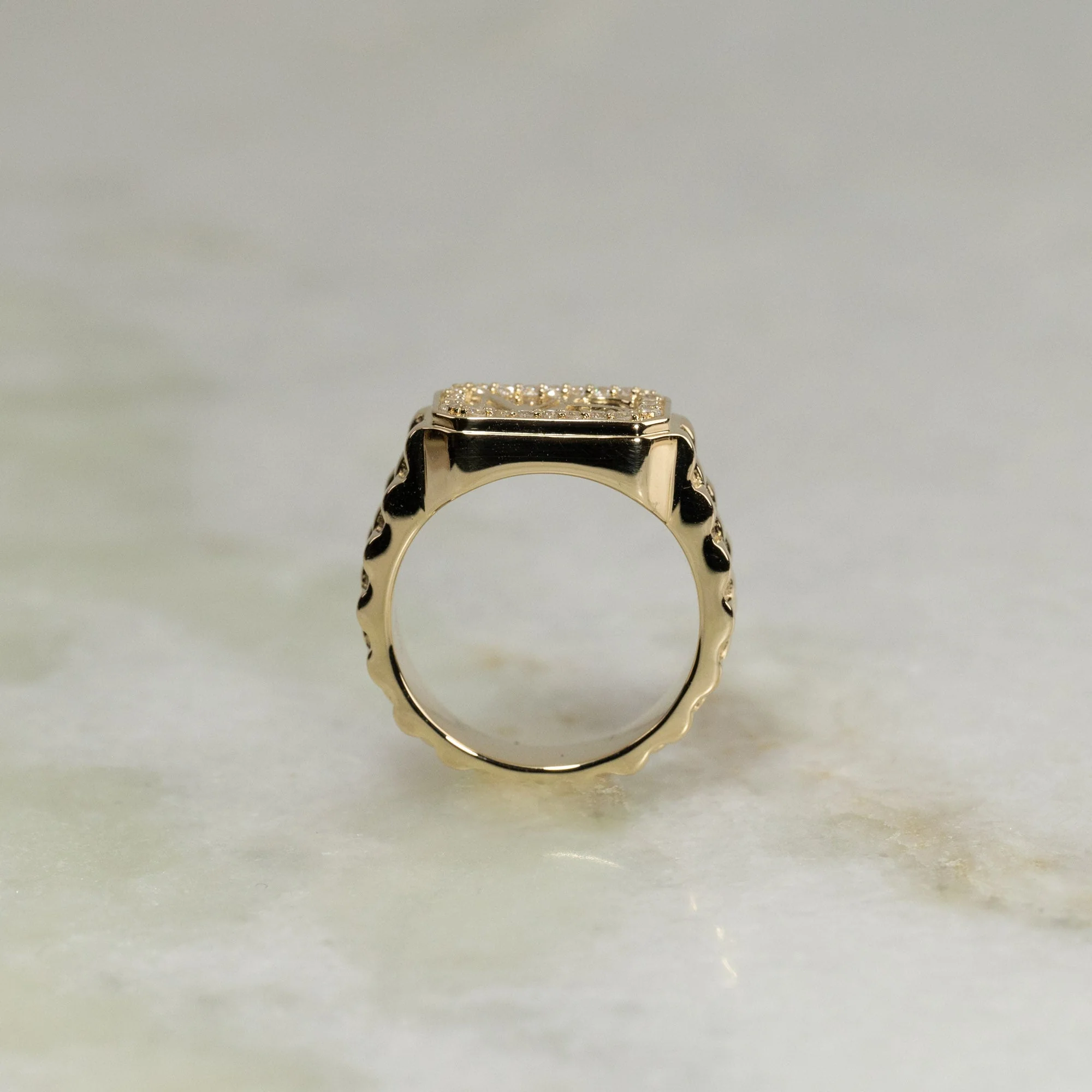 MS SIGNET DIAMOND RING - 0.24ct - Image 3