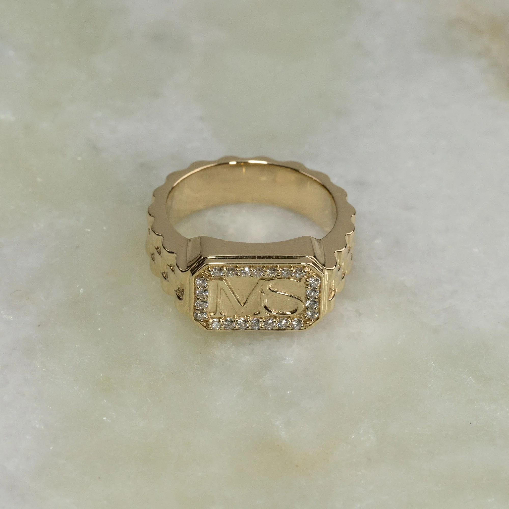MS SIGNET DIAMOND RING - 0.24ct - Image 4