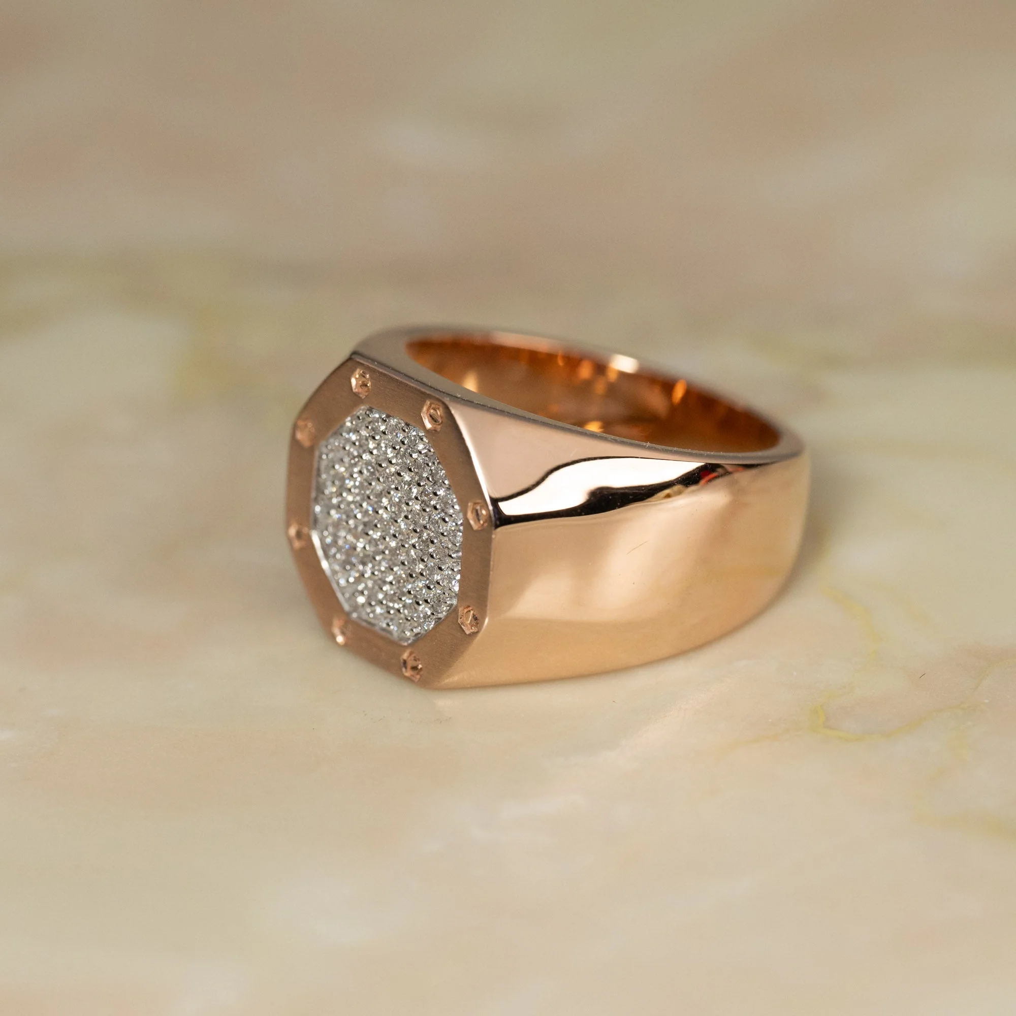 AP SIGNET DIAMOND RING - 0.45ct - Image 4