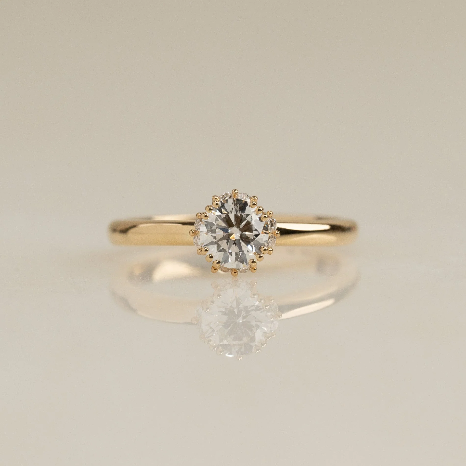 DEMI HIDDEN HALO DIAMOND RING - 0.55ct - Image 4
