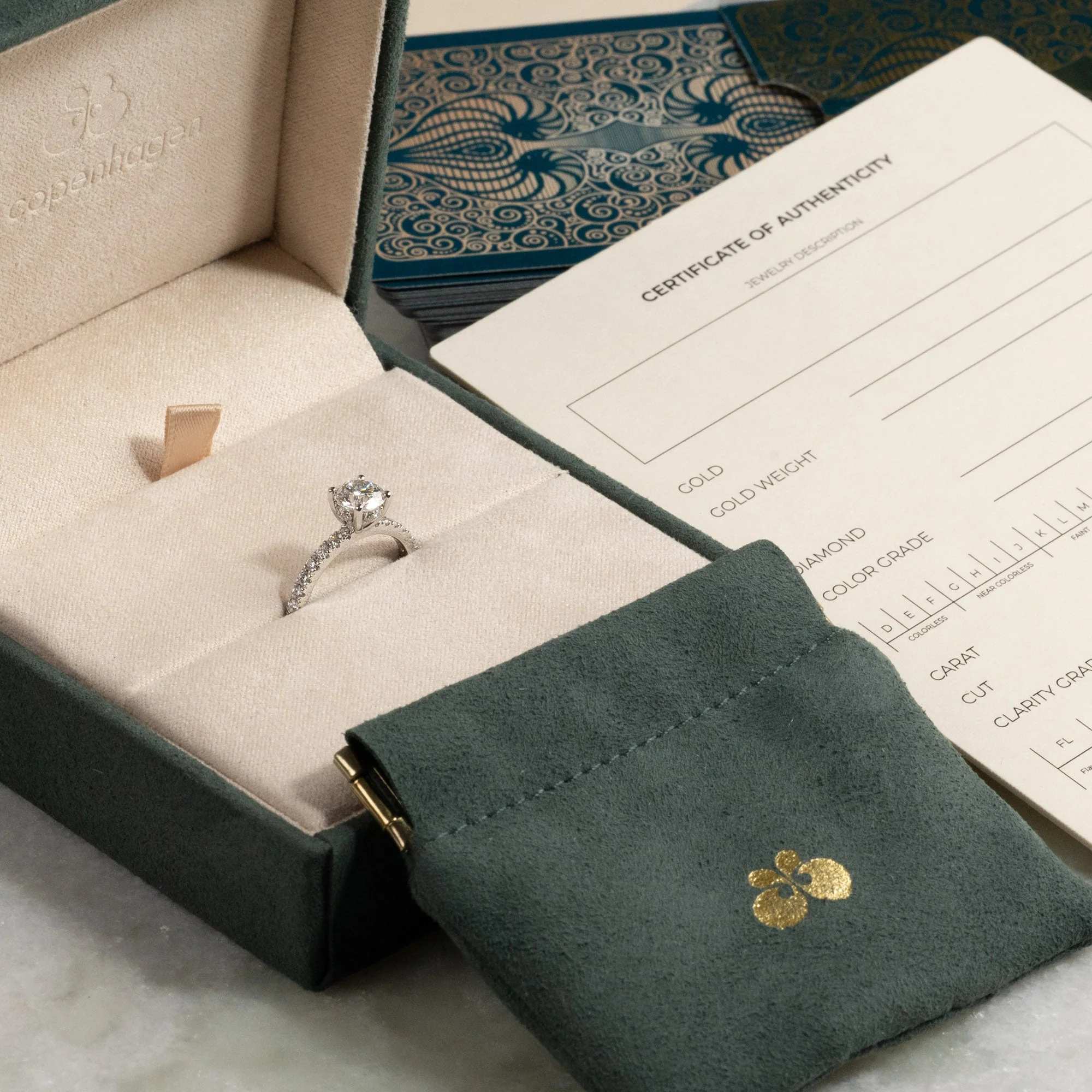 HIDDEN-HALO DIAMOND RING - 1.5ct - Image 10