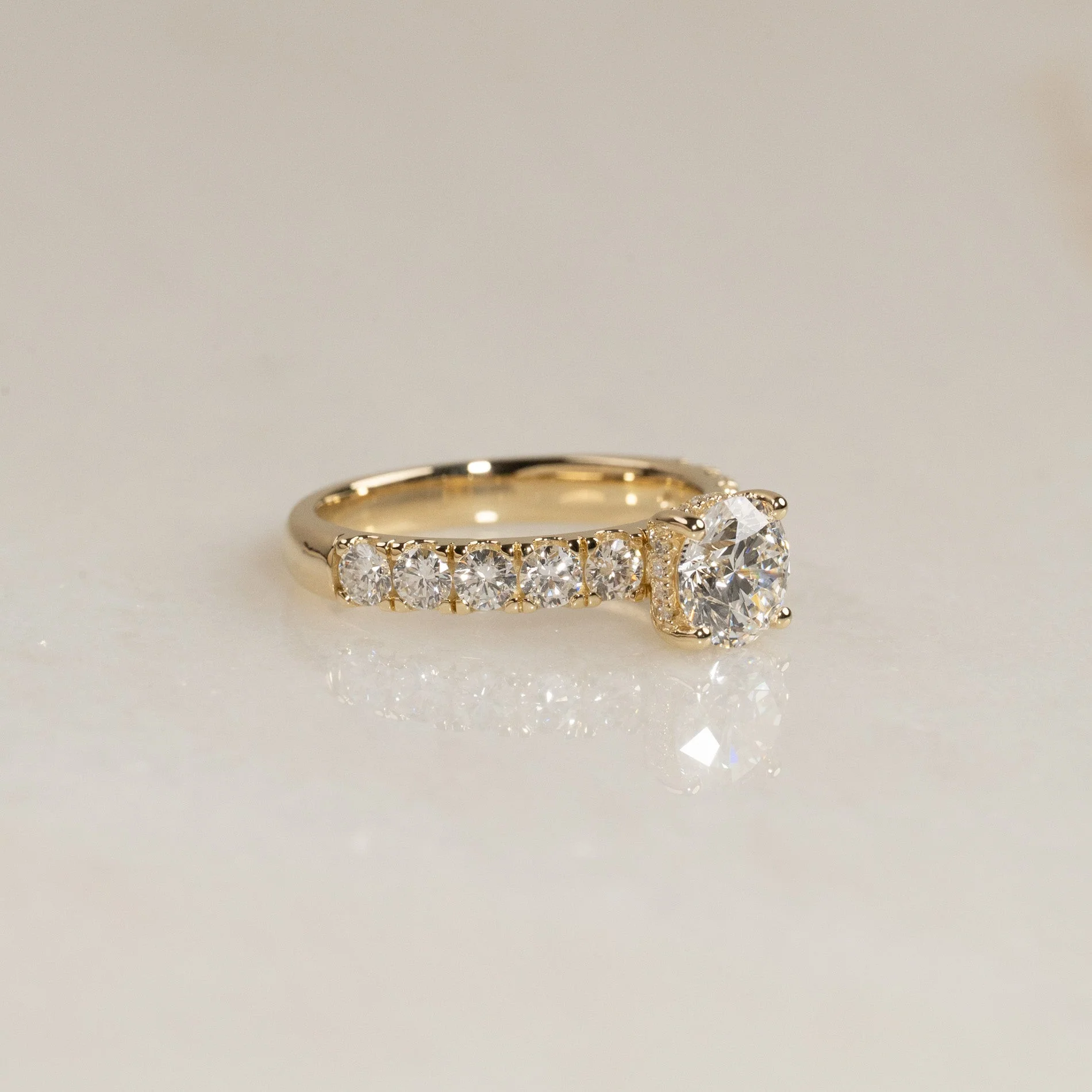 HIDDEN-HALO DIAMOND RING - 2.5ct - Image 4