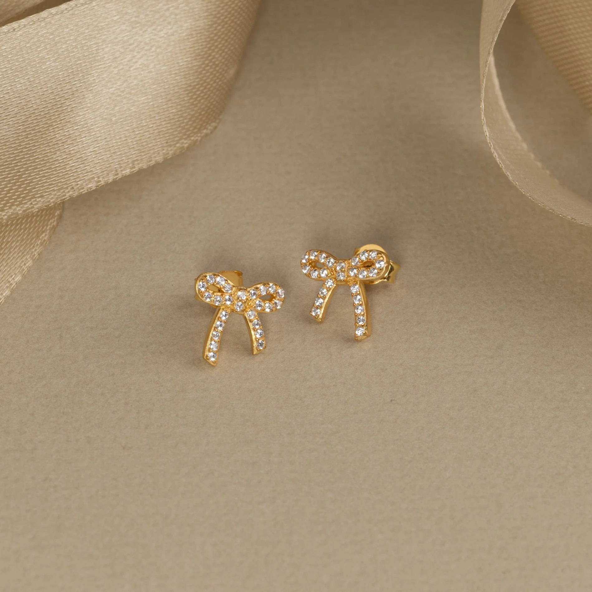 BOWIE CRYSTAL GOLDEN EARRING - Image 4