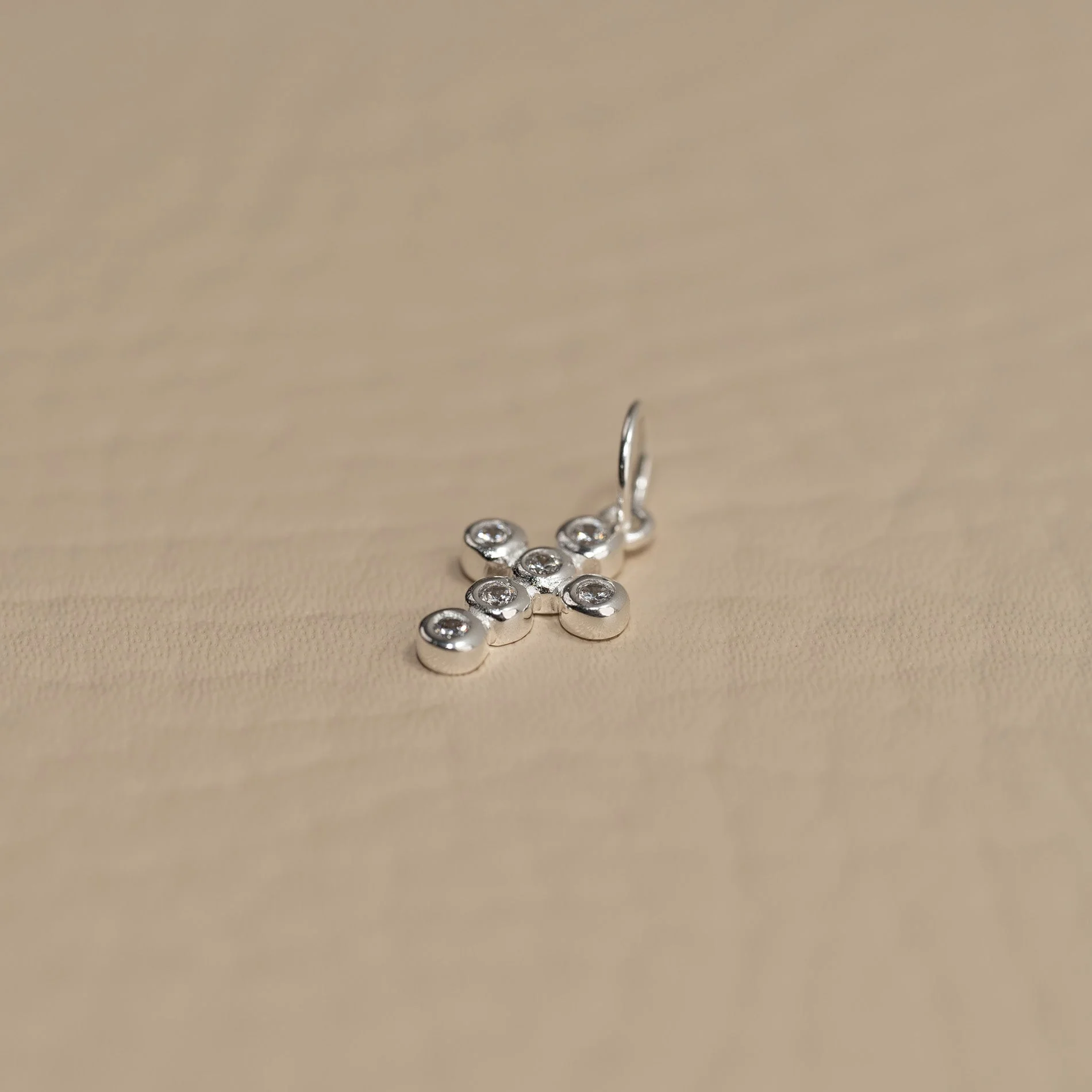 CHRISTA CRYSTAL SILVER PENDANT - Image 4