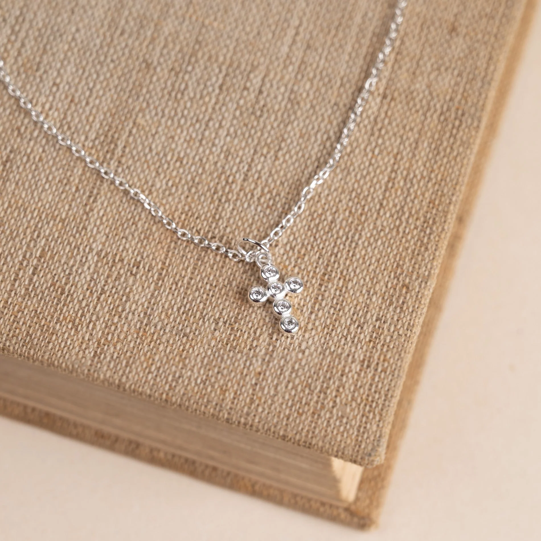 CHRISTA CRYSTAL SILVER PENDANT - Image 5