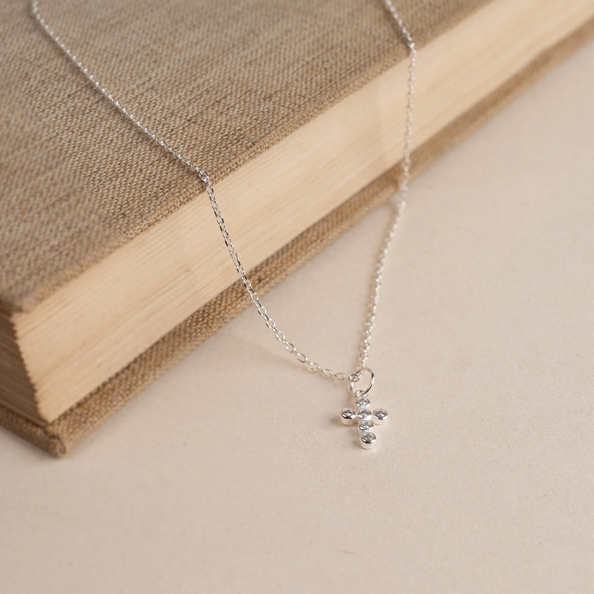 CHRISTA CRYSTAL SILVER PENDANT - Image 8