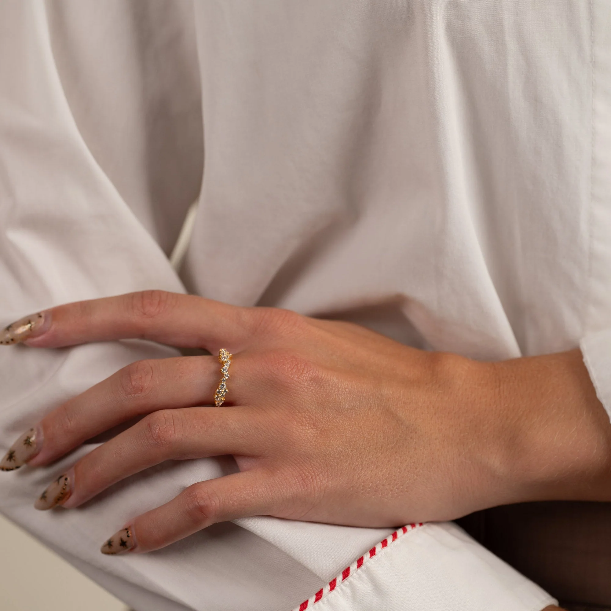 CLAIR CRYSTAL GOLDEN RING - Image 4