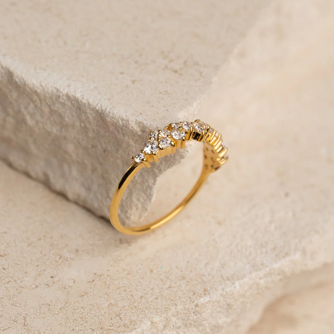 CLAIR CRYSTAL GOLDEN RING - Image 5