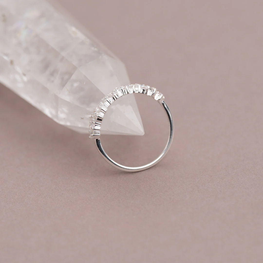 CLAIR CRYSTAL SILVER RING - Image 5