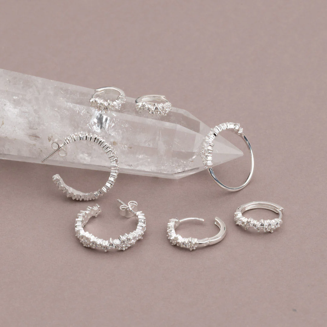 CLAIR CRYSTAL SILVER RING - Image 6