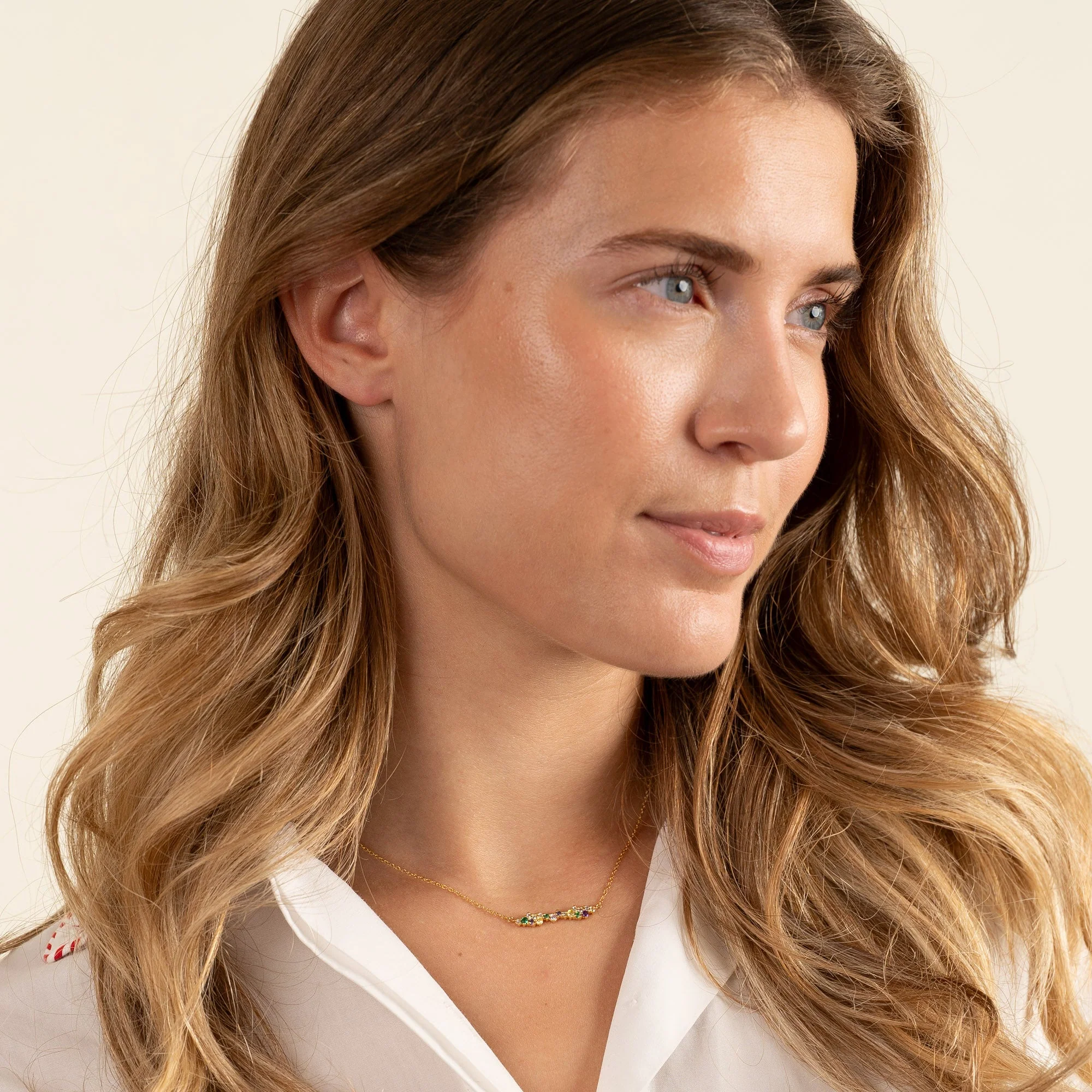 CLAIR RAINBOW GOLDEN NECKLACE - Image 3