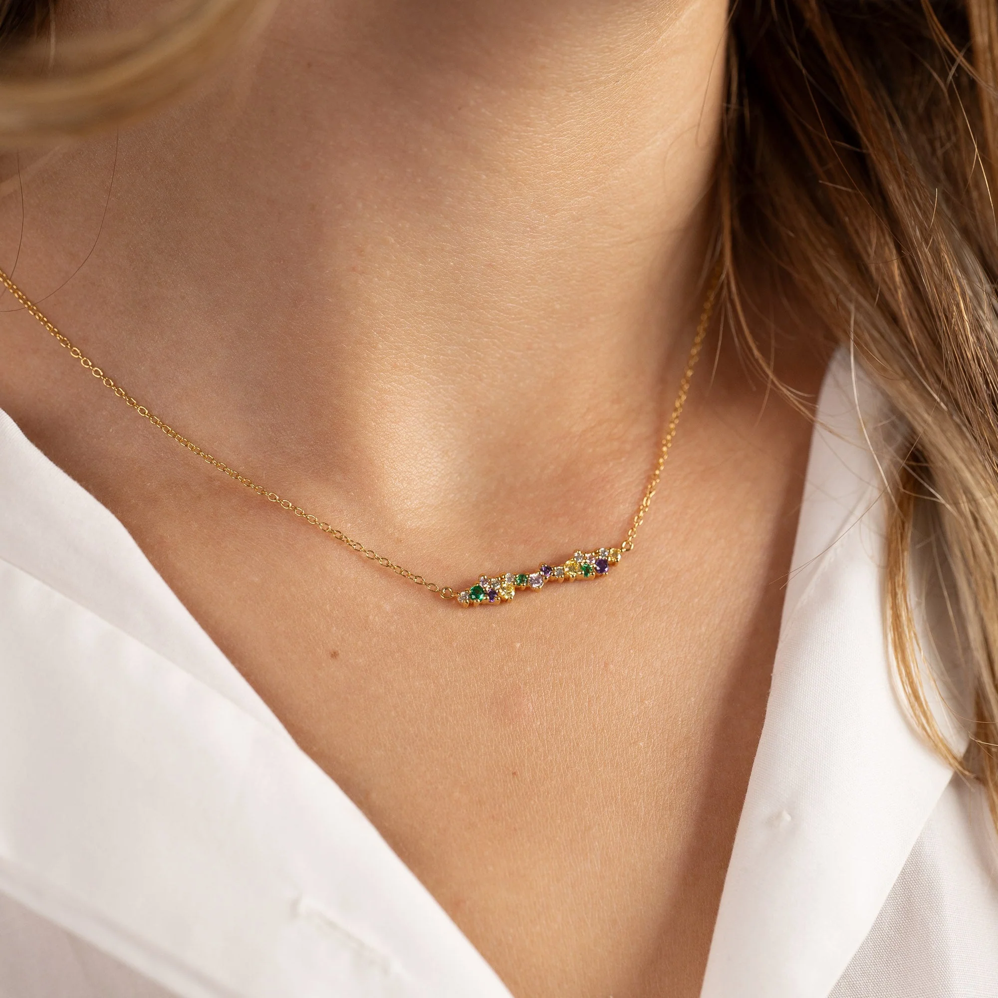 CLAIR RAINBOW GOLDEN NECKLACE - Image 5