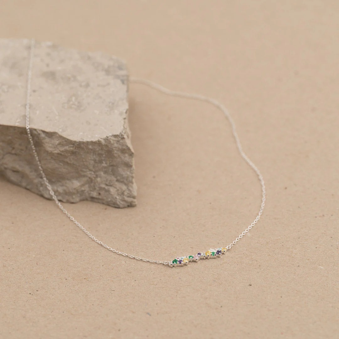 CLAIR RAINBOW SILVER NECKLACE - Image 2