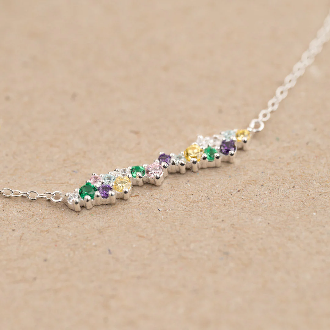 CLAIR RAINBOW SILVER NECKLACE - Image 4