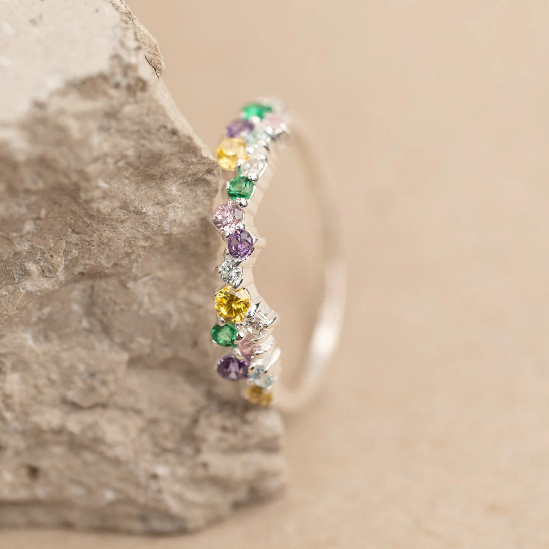 CLAIR RAINBOW SILVER RING - Image 3