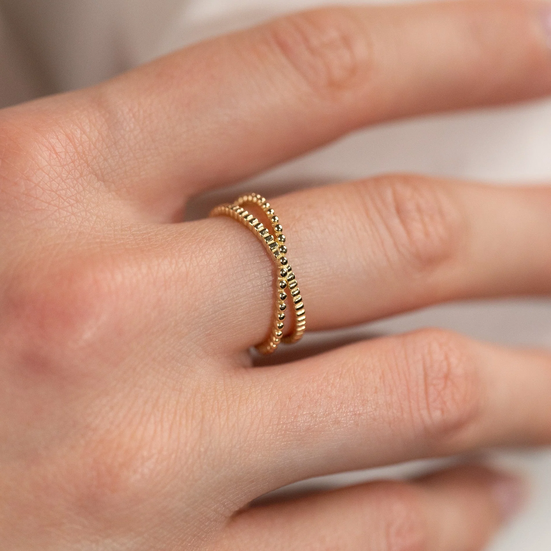 CLARISSA SOLID GOLD RING - Image 2