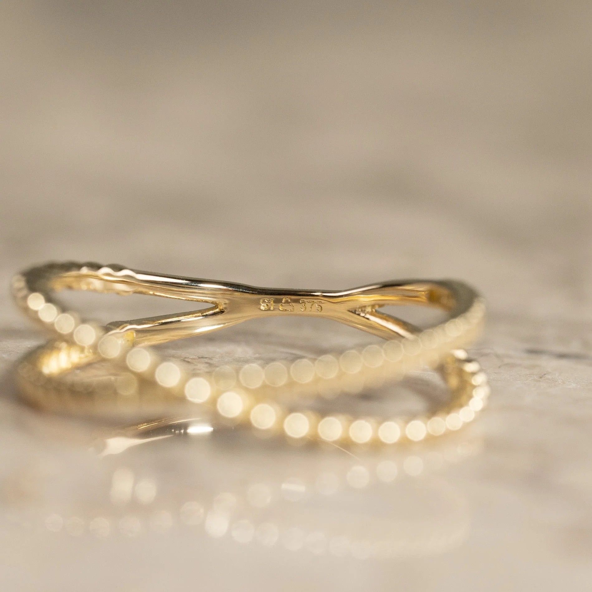 CLARISSA SOLID GOLD RING - Image 5