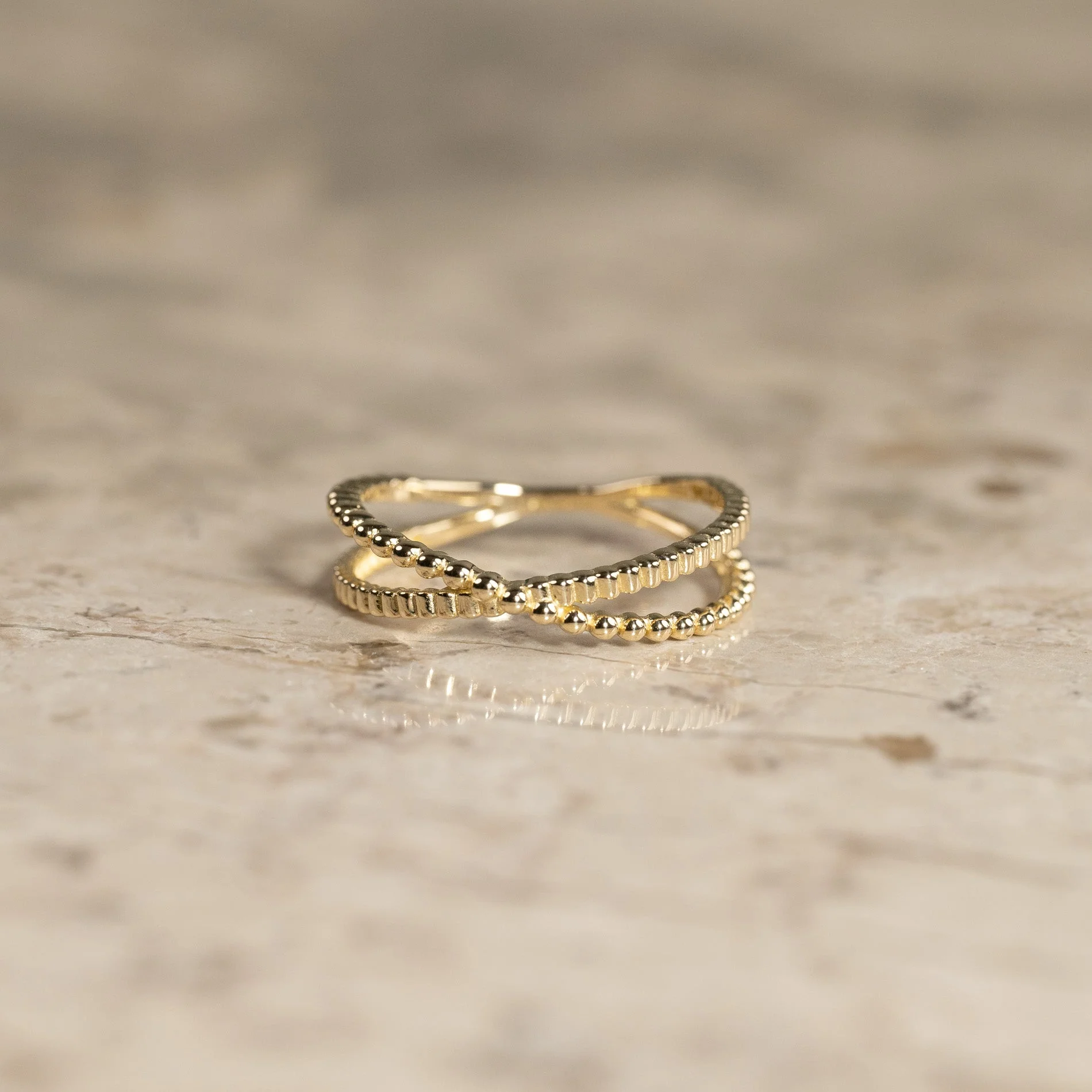 CLARISSA SOLID GOLD RING - Image 7