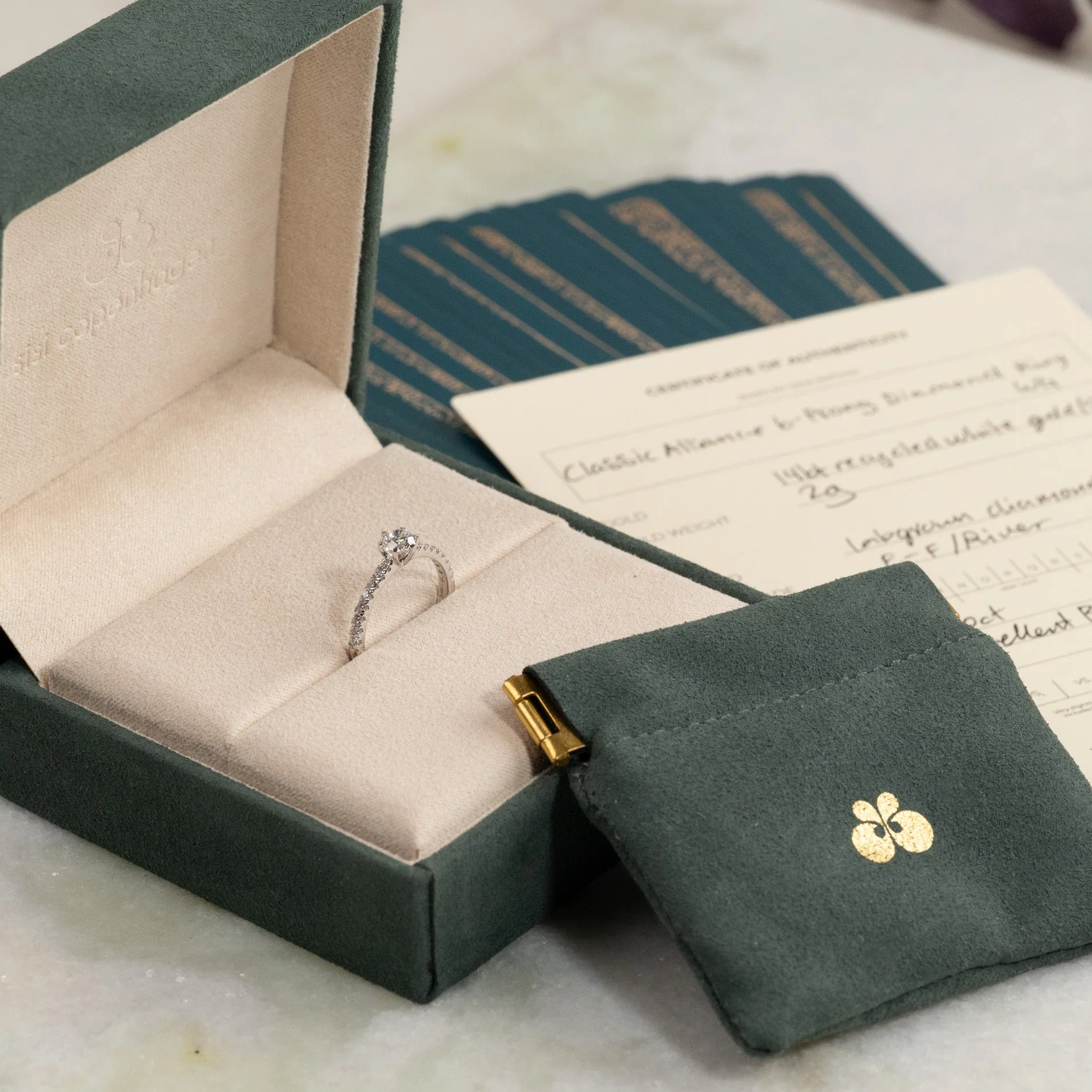 CLASSIC 6-PRONG ALLIANCE LAB-DIAMOND RING - 0.7ct - WG - Image 6