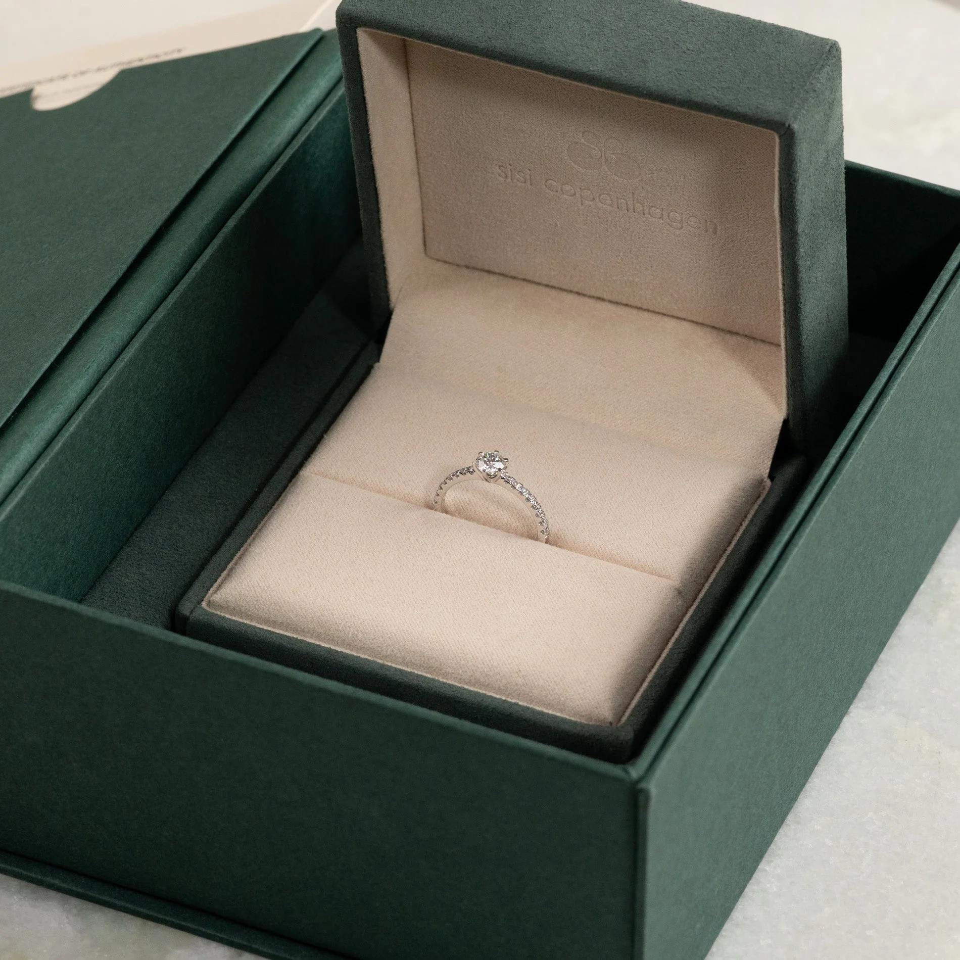 CLASSIC 6-PRONG ALLIANCE LAB-DIAMOND RING - 0.7ct - WG - Image 8
